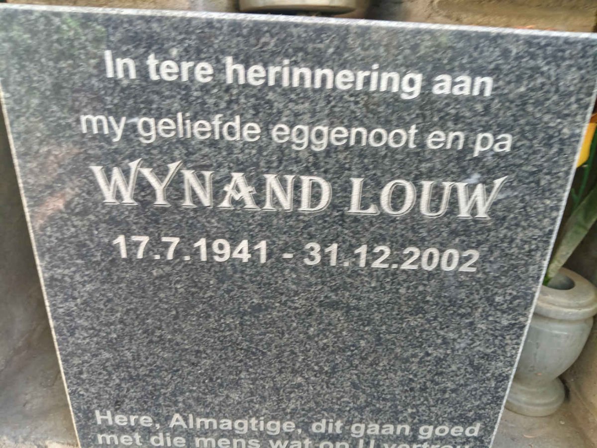 LOUW Wynand 1941-2002