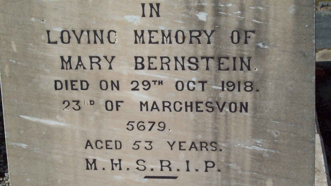 BERNSTEIN Mary  -1918