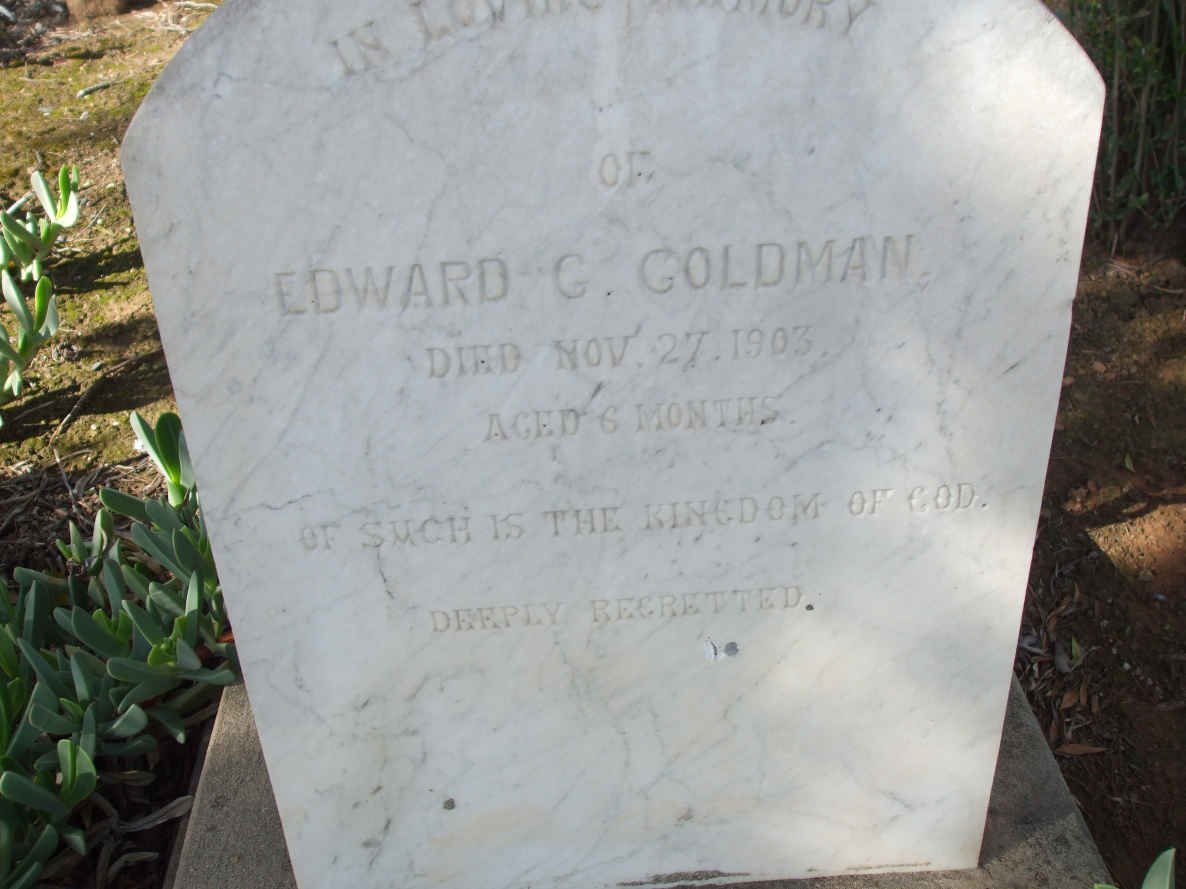 GOLDMAN Edward G.  -1903 