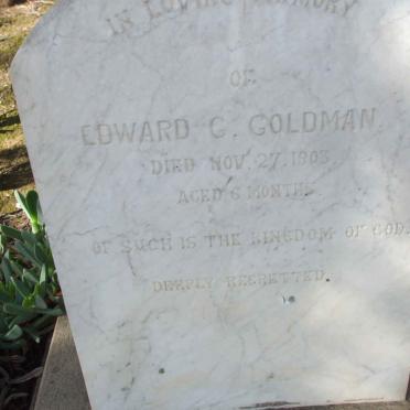 GOLDMAN Edward G.  -1903 