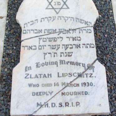 LIPSCHITZ Zlatah  -1930