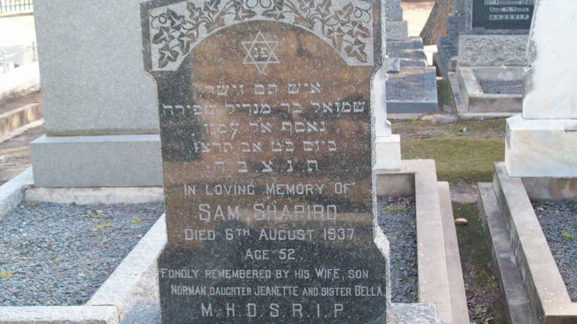 SHAPIRO Sam  -1937