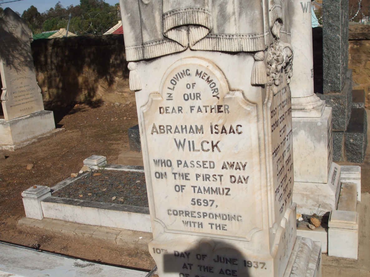 WILCK Abraham Isaac  -1937