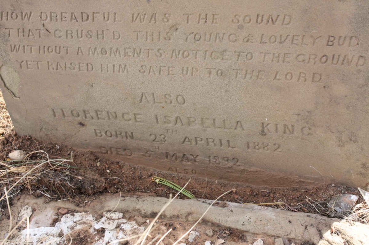 KING Florence Isabella 1882-1892 :: ?