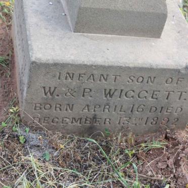 WIGGETT Infant son 1892-1892 :: WIGGETT Ivy E. 1895-1895 