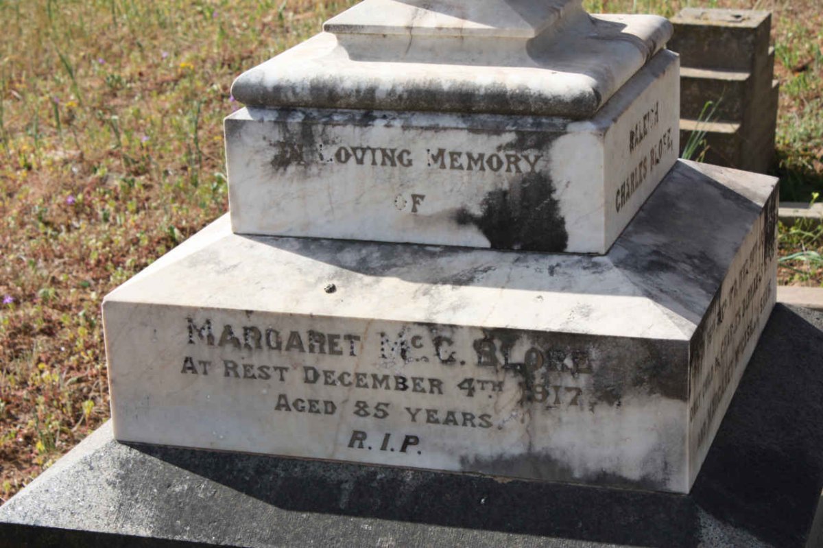 BLORE Margaret McC. -1917