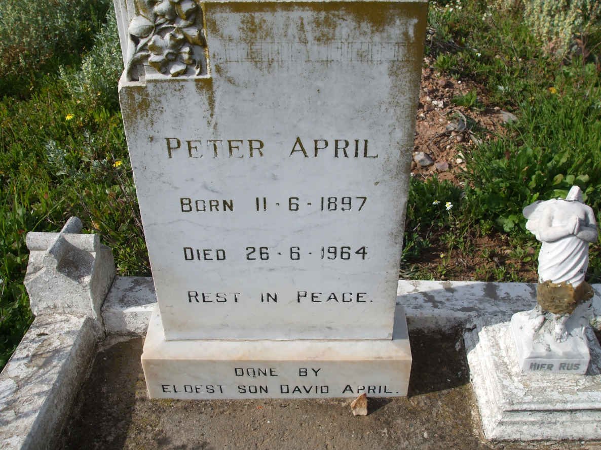 APRIL Peter 1897-1964