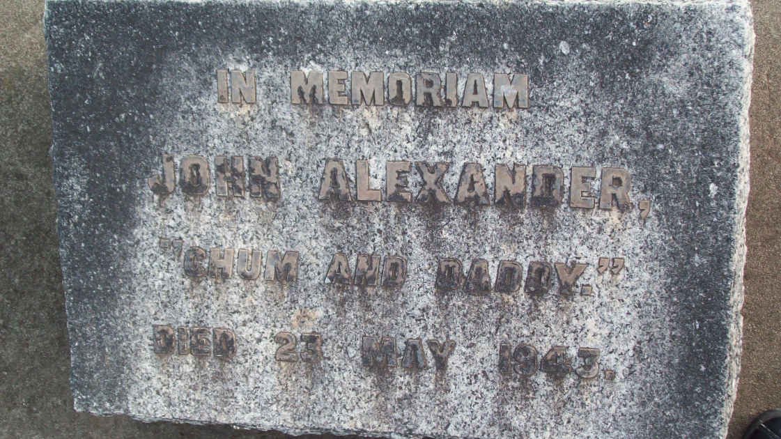 ALEXANDER John  -1943