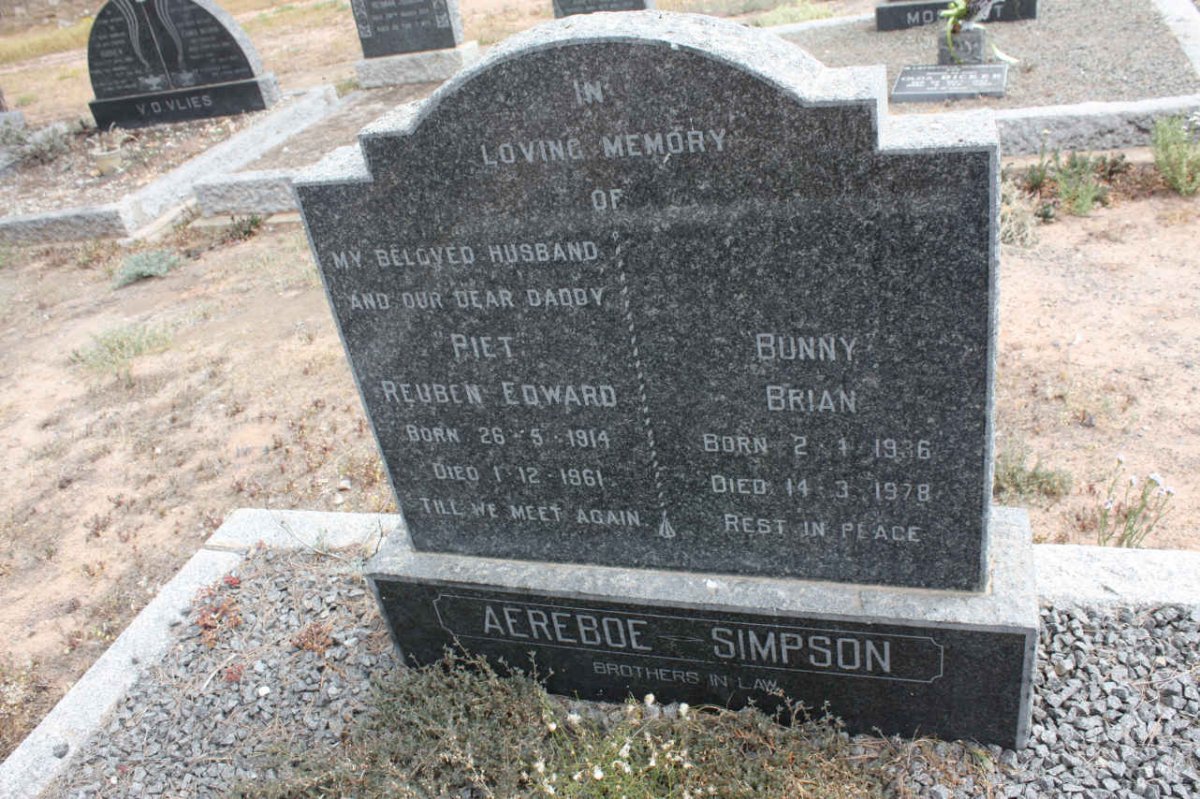AEREBOE Reubeb Edward 1914-1961 :: SIMPSON Brian 1936-1978