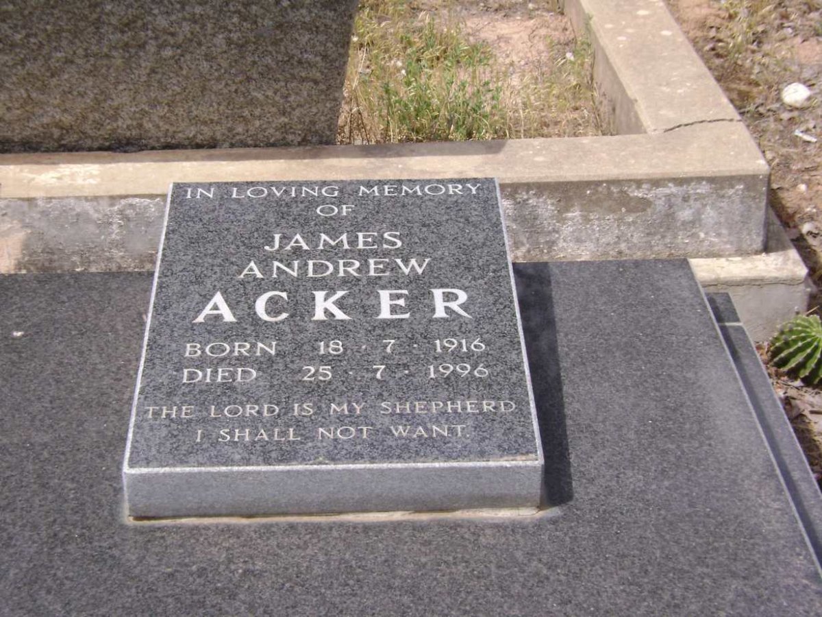 ACKER James Andrew 1916-1996