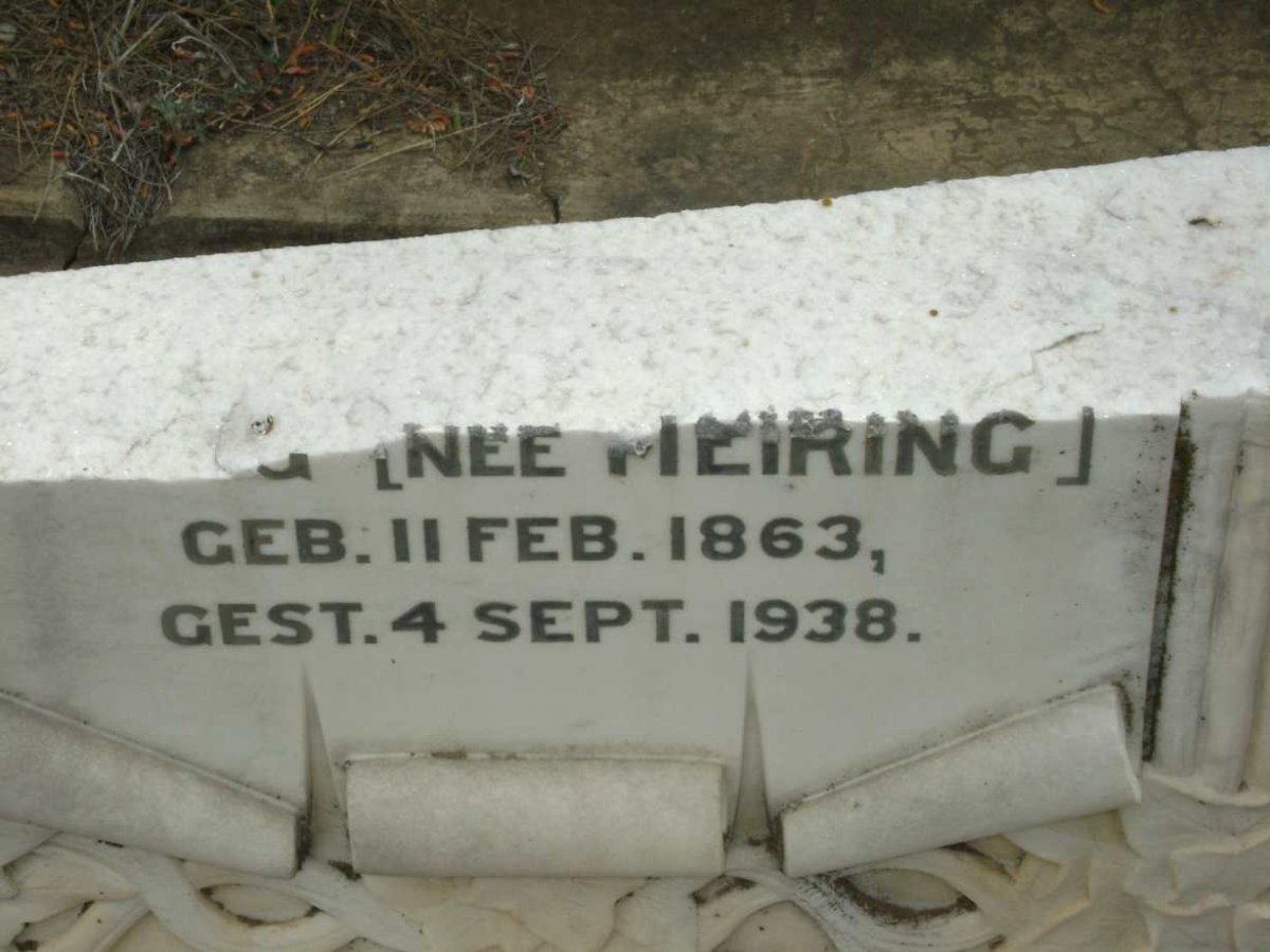 ALING Elizabeth Alice MEIRING 1863-1938