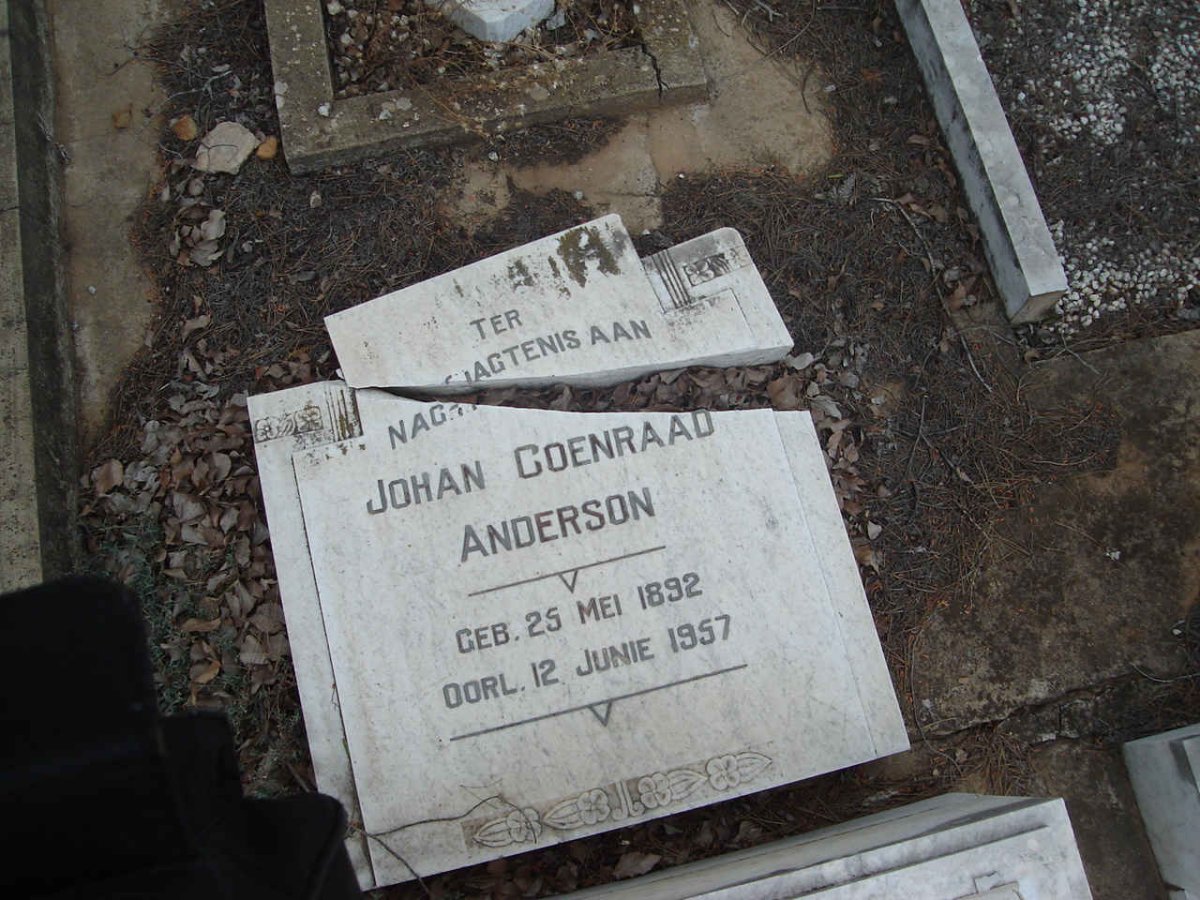 ANDERSON Johan Coenraad 1892-1957