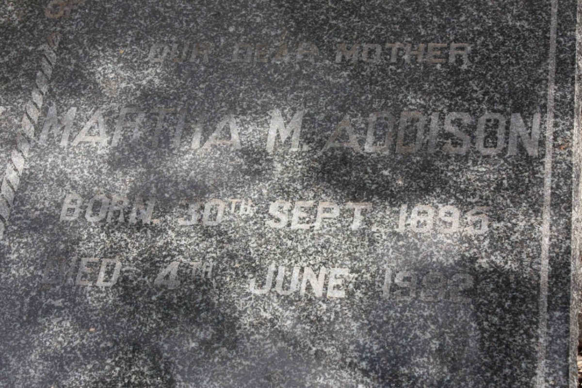 ADDISON Martha M. 1895-1982