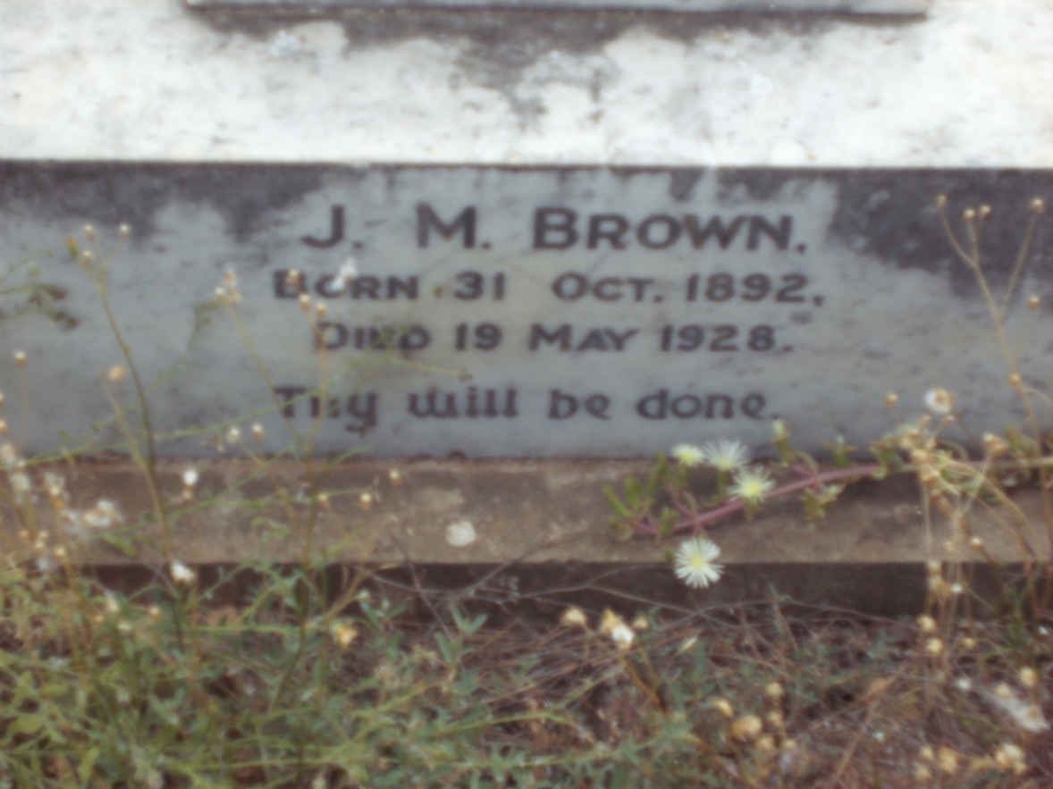 BROWN J.M. 1892-1928
