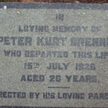 BRENNING Peter Kurt -1928