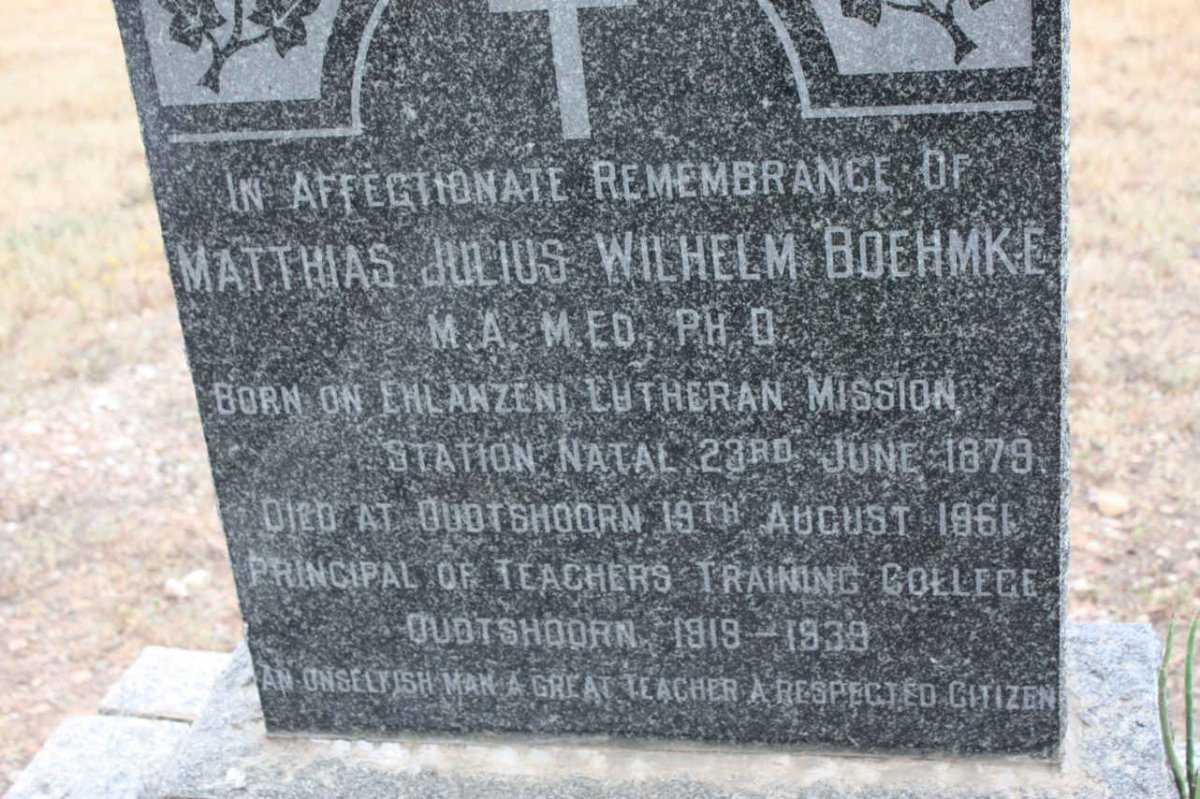 BOEHMKE Matthias Julius Wilhelm 1879-1961