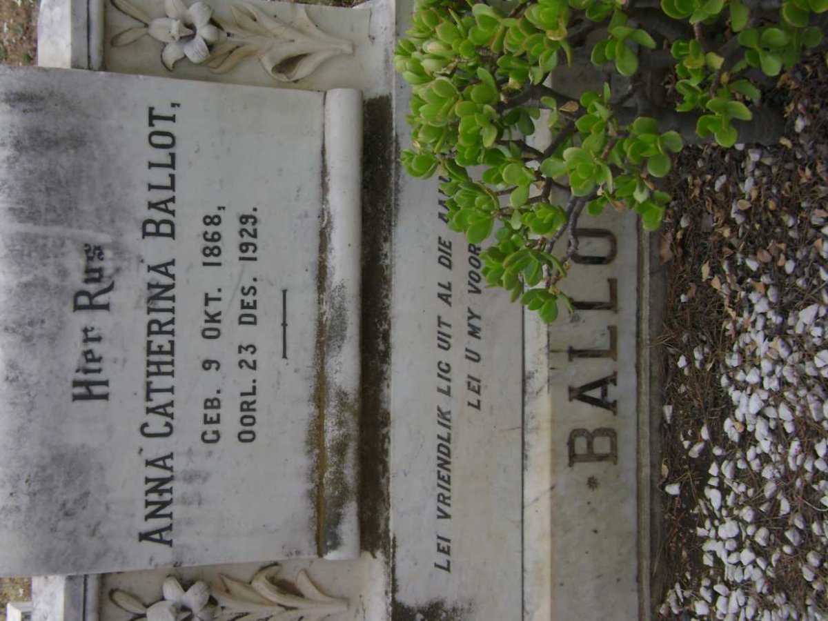 BALLOT Anna Catherina 1868-1929