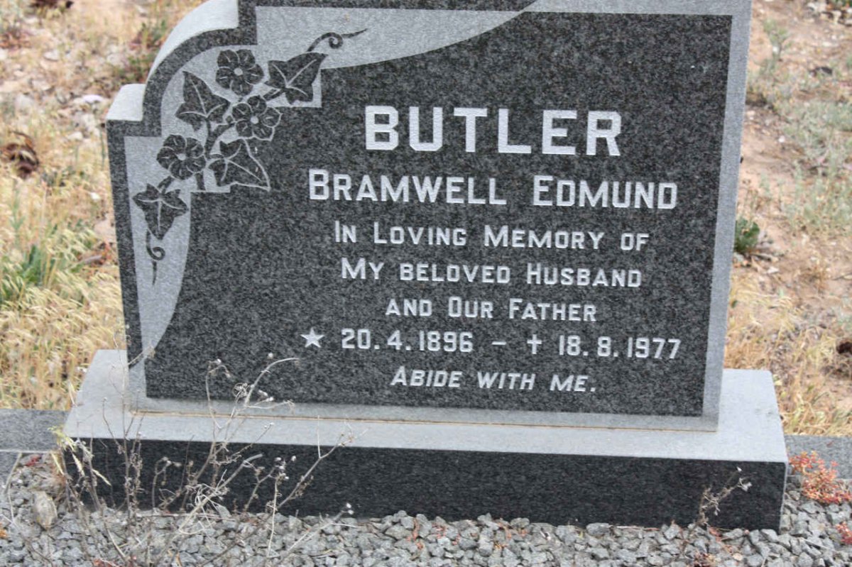 BUTLER Bramwell Edmund 1896-1977