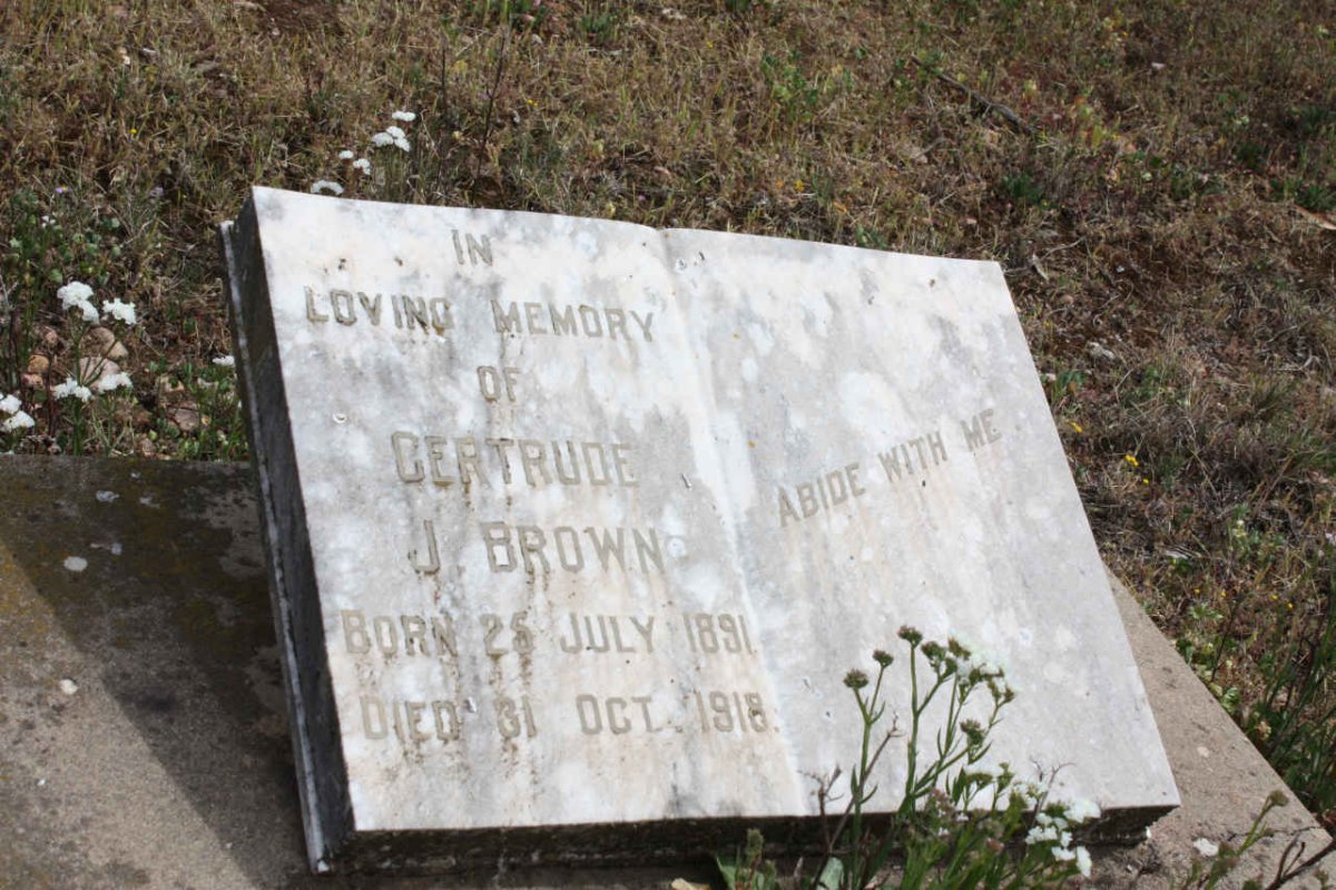 BROWN Gertrude J. 1891-1918