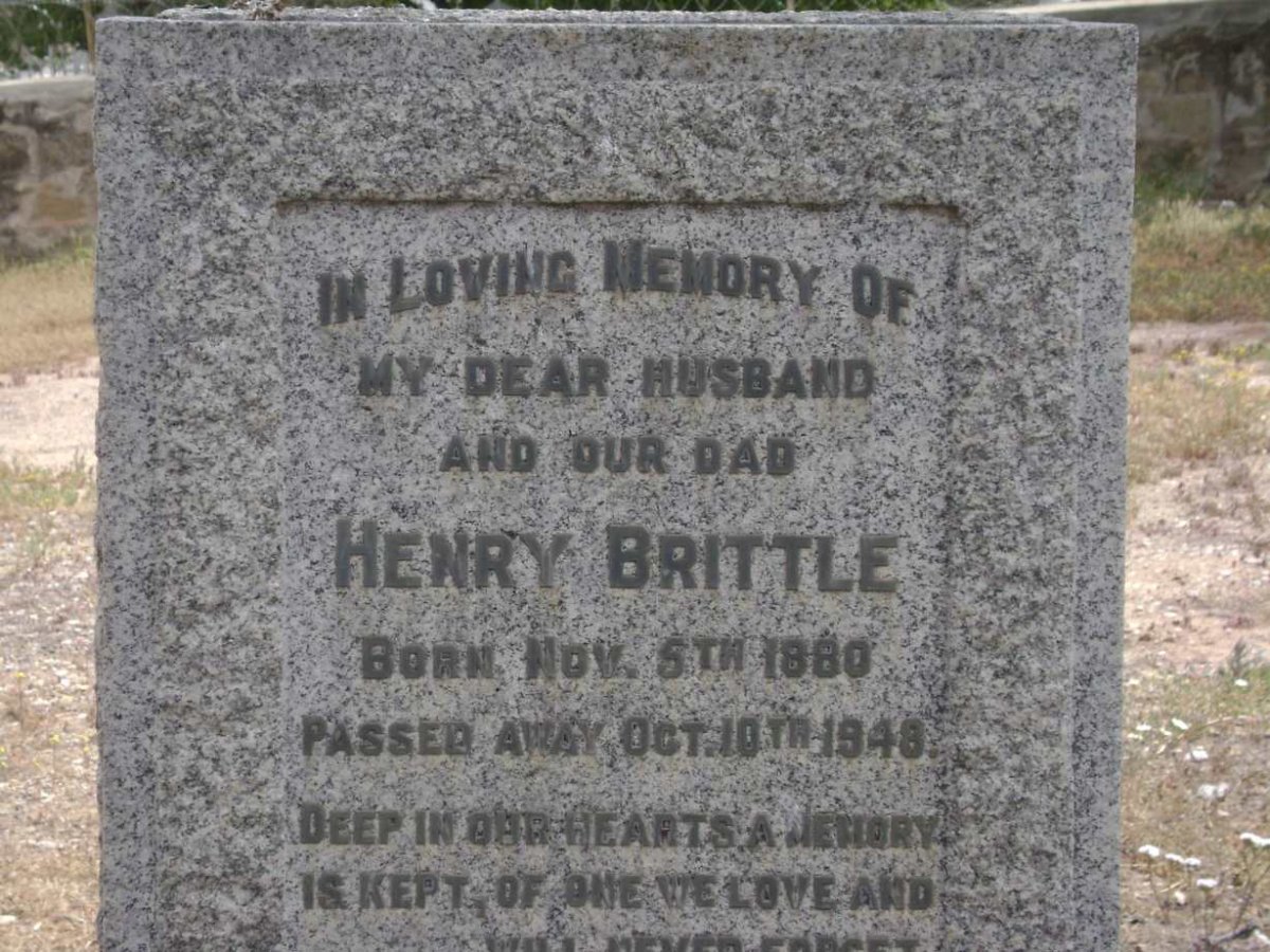 BRITTLE Henry 1880-1948