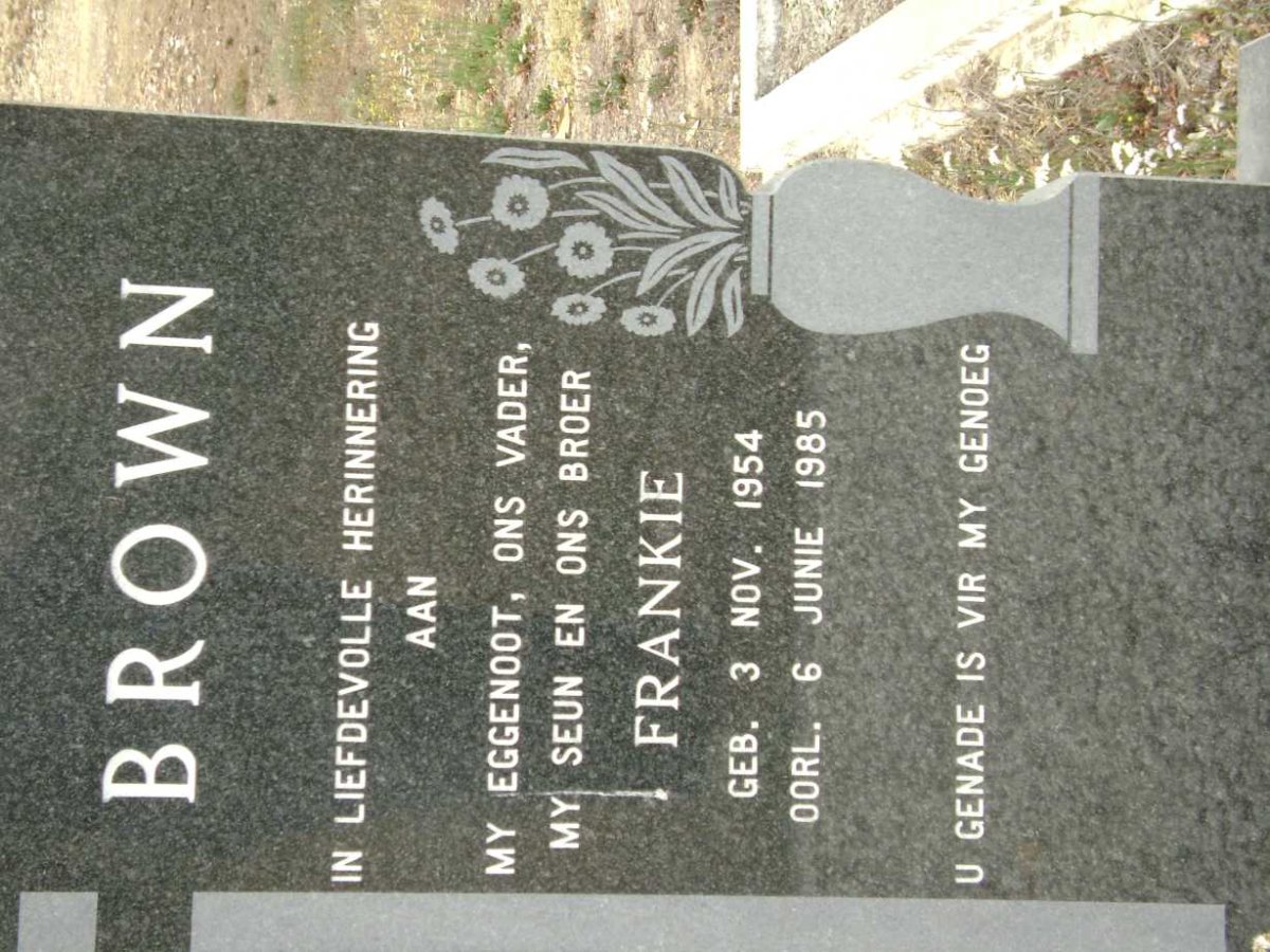 BROWN Frankie 1954- 1985