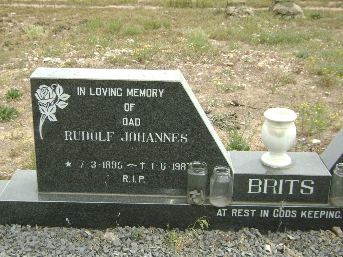 BRITS Rudolf Johannes 1895-1987