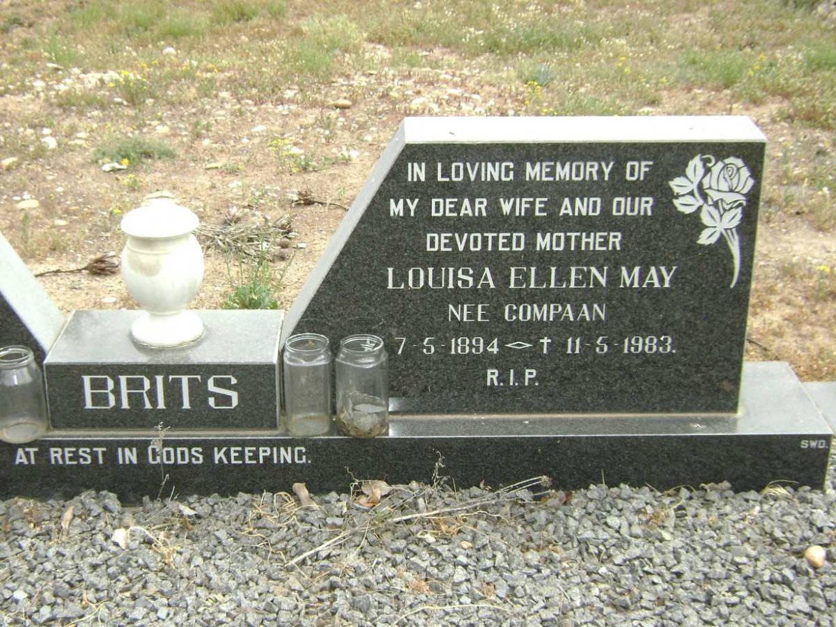 BRITS Louisa Ellen May nee COMPAAN 1894-1983