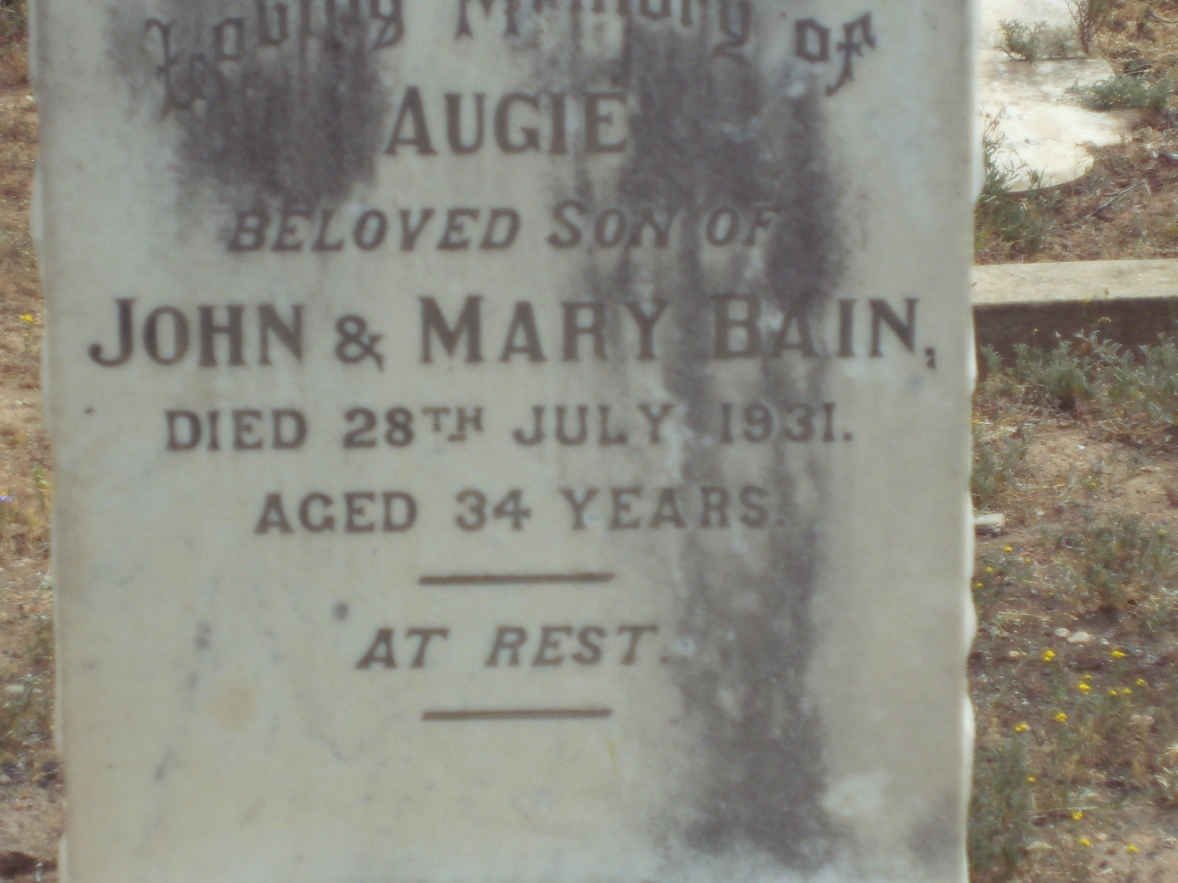 BAIN Augie -1931