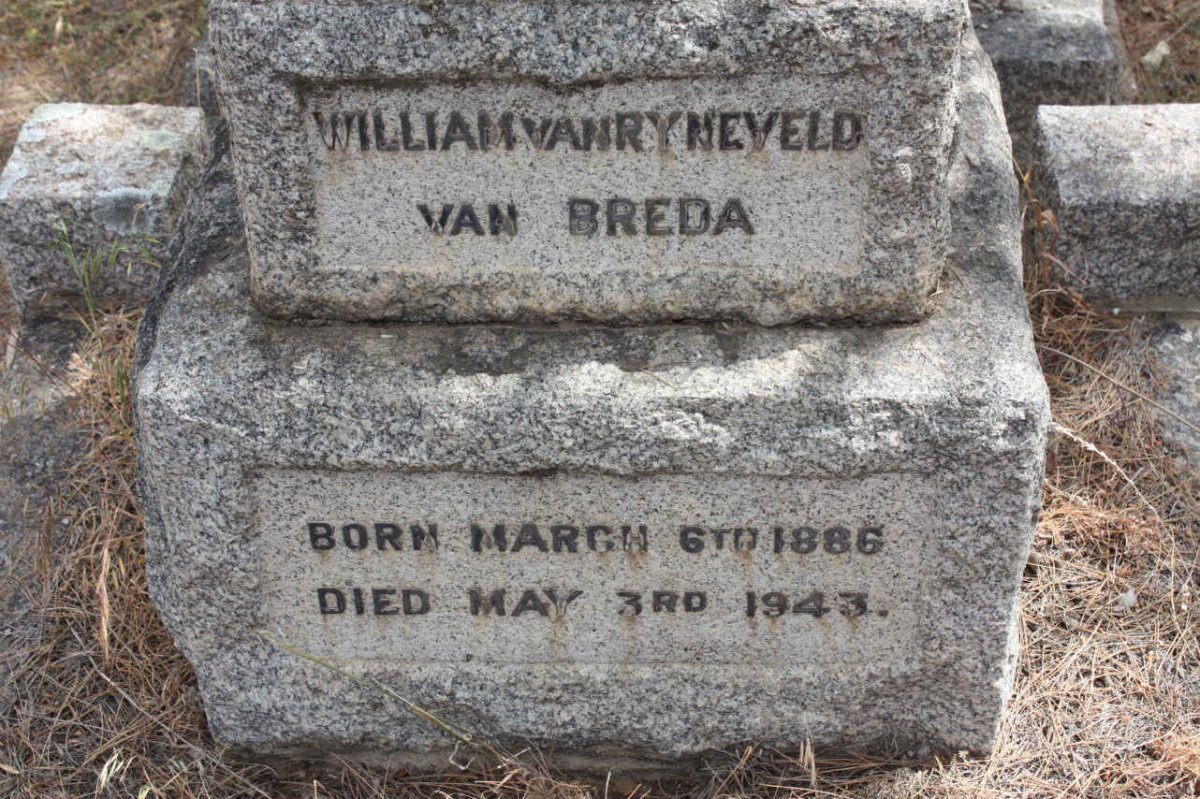 BREDA William van Ryneveld, van 1886-1943