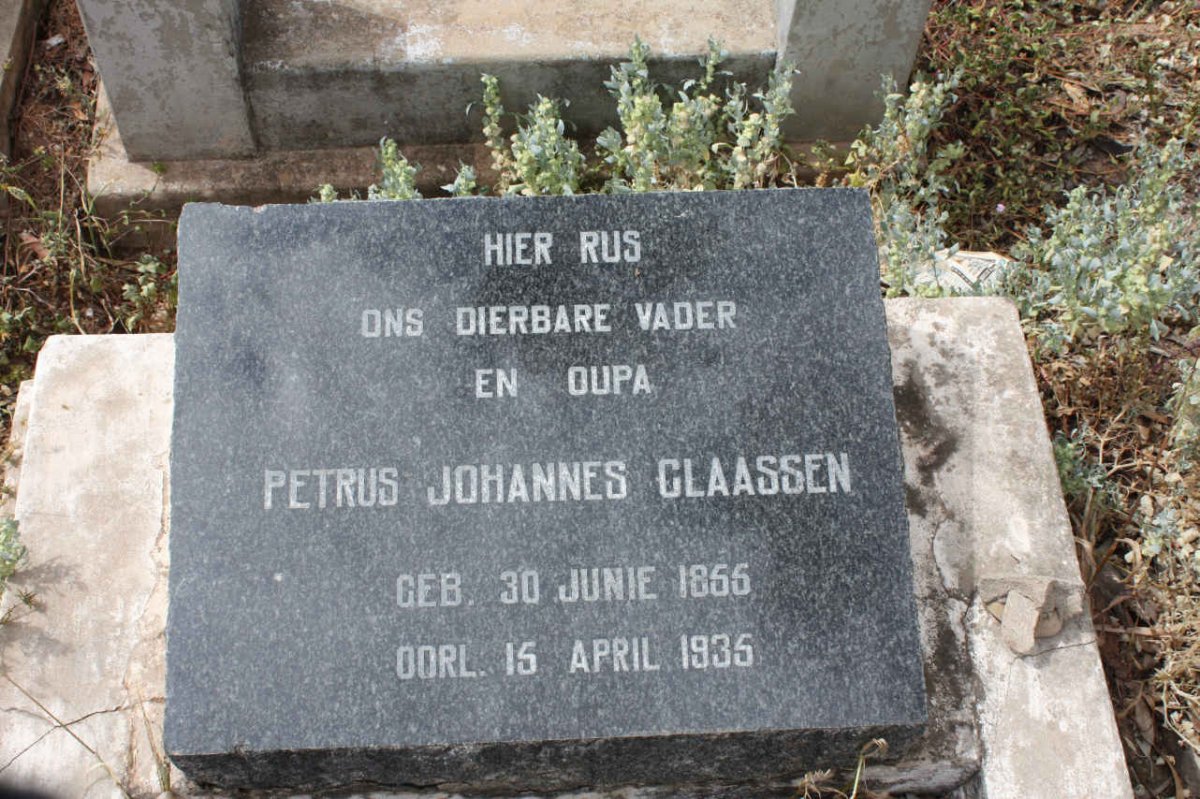 CLAASSEN Petrus Johannes 1855-1935