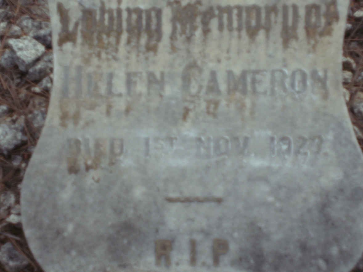 CAMERON Helen -1923