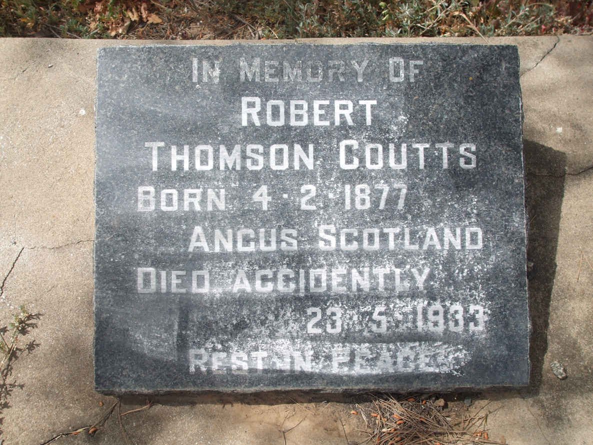 COUTTS Robert Thomson 1877-1933