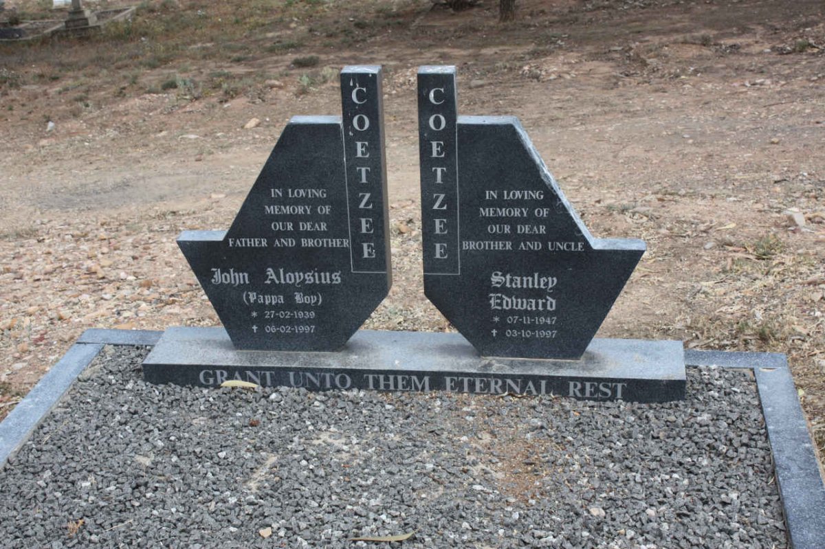 COETZEE John Aloysius 1939-1997 :: COETZEE Stanley Edward 1947-1997