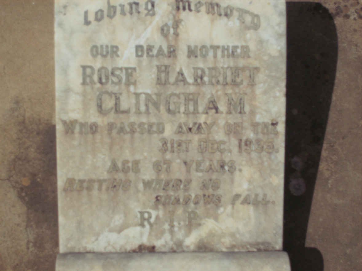 CLINGHAM Rose Harriet -1935
