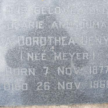 DENYSSEN Maria Dorothea nee MEYER 1877-1966