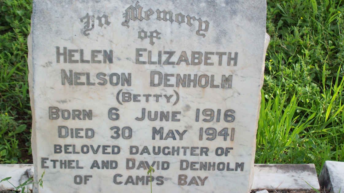 DENHOLM Helen Elizabeth Nelson 1916-1941