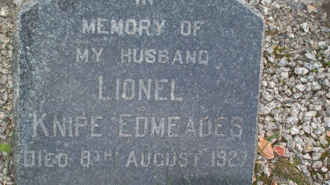 EDMEADES Lionel Knipe  -1927