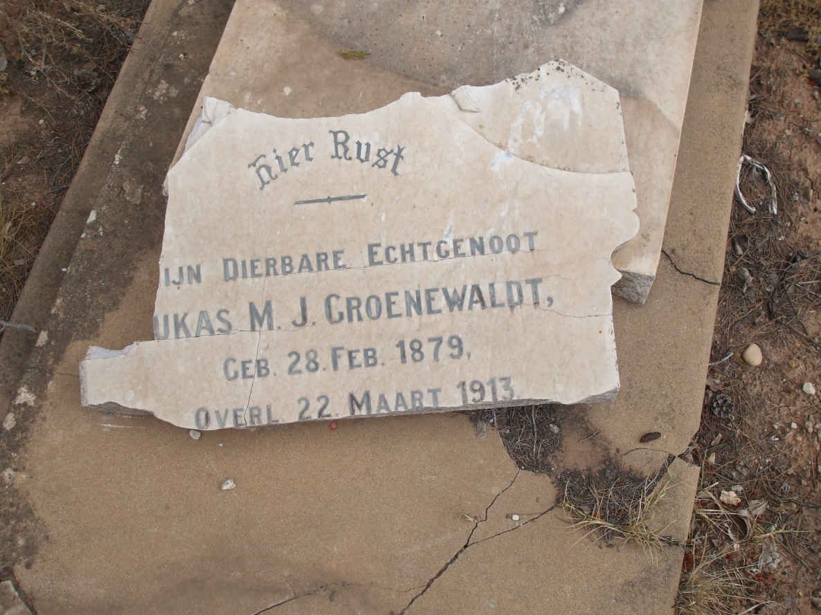 GROENEWALDT Lukas M.J. 1879-1913