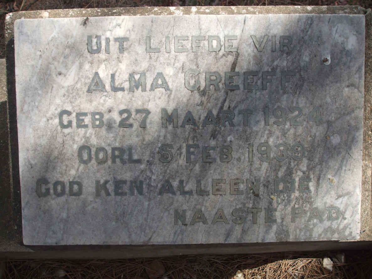 GREEFF Alma 1924-1939