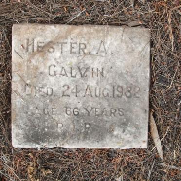 GALVIN Hester A. -1932