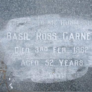 GARNER Basil Ross -1962 