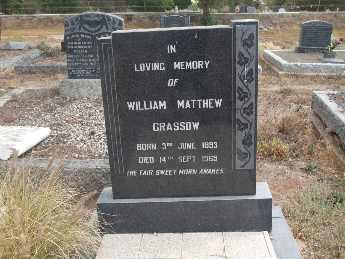 GRASSOW William Matthew 1893-1969