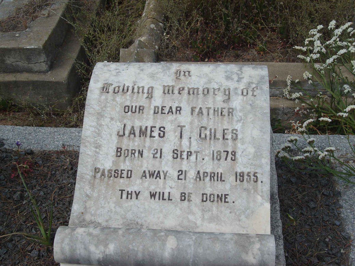 GILES James T. 1879-1955