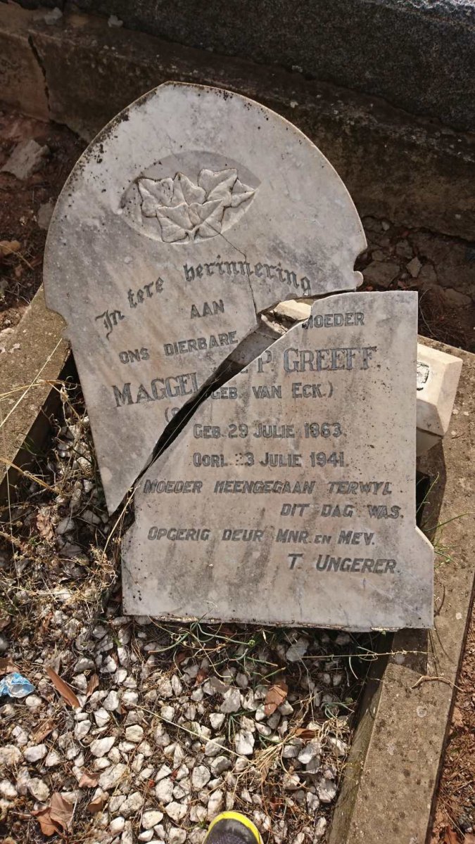 GREEFF Maggel P. nee VAN ECK 1863-1941
