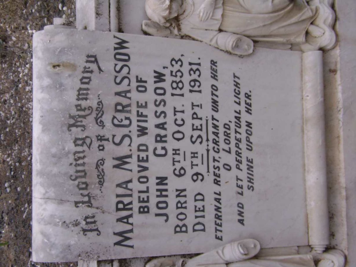 GRASSOW Maria M.S. 1853-1931