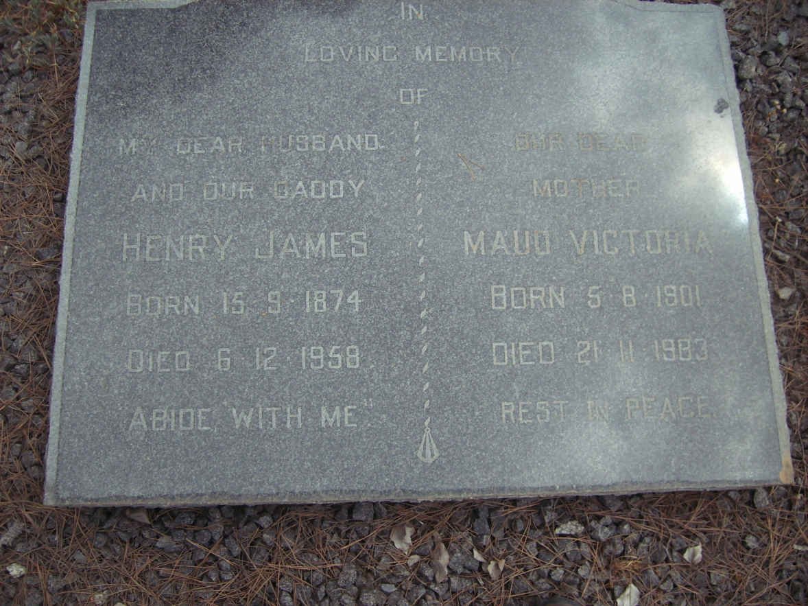 GROENEWALD Henry James 1874-1958 &amp; Maud Victoria 1901-1983