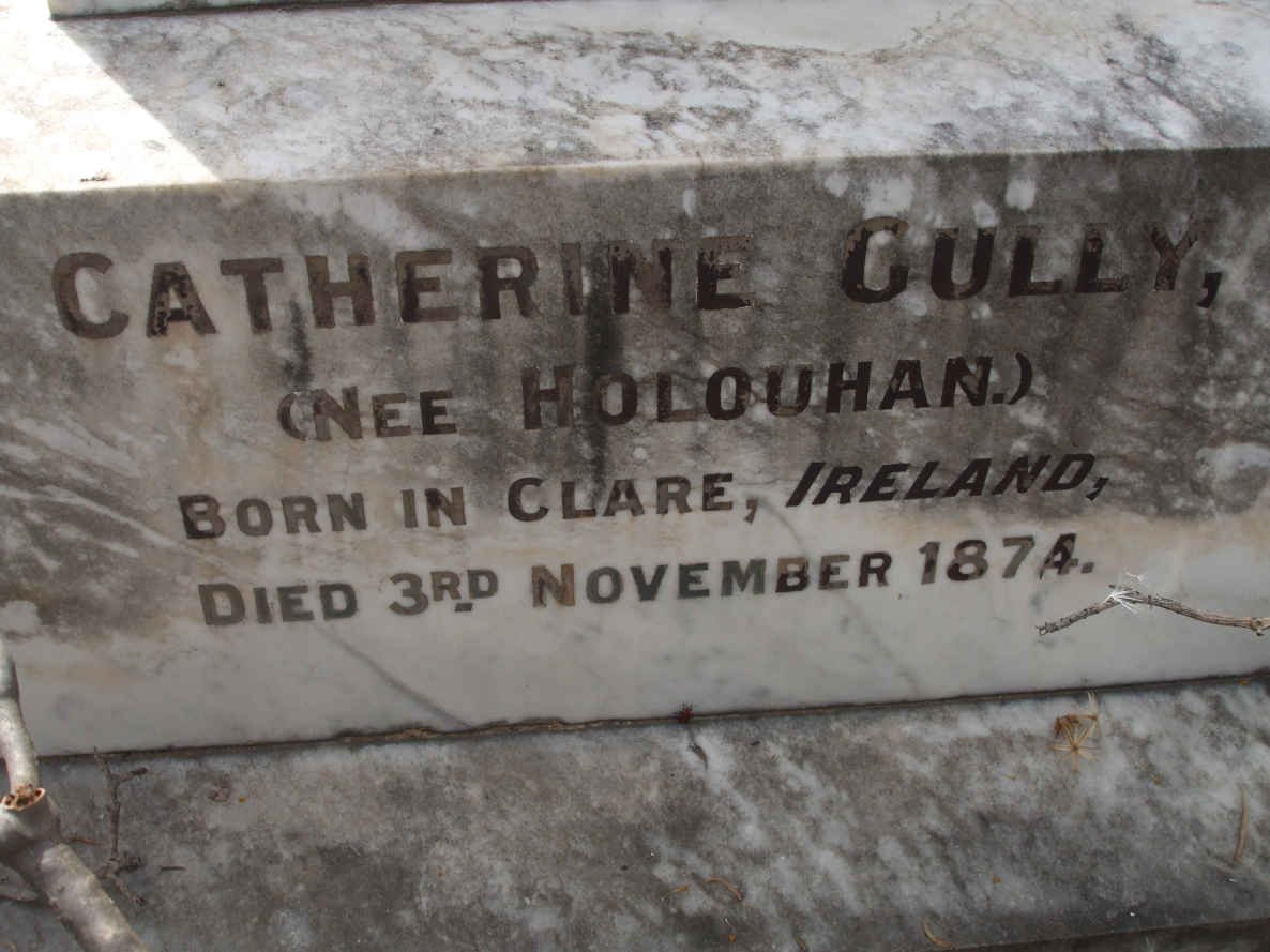 GULLY Catherine nee HOLOUHAN -1874