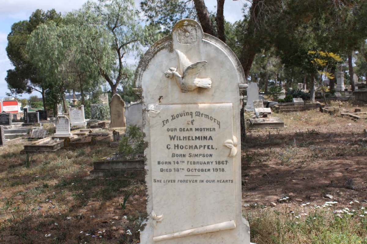HOCHAPFEL Wilhelmina C nee SIMPSON 1867-1918