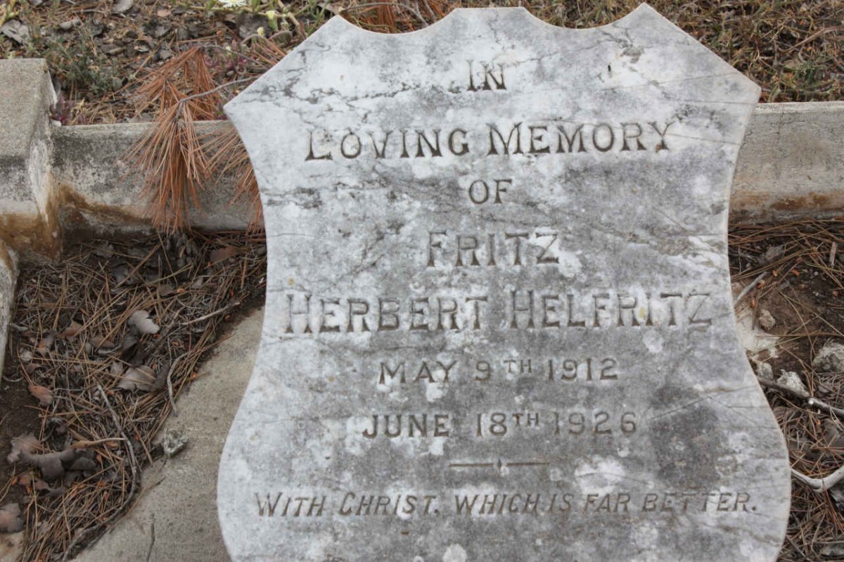 HELFRITZ Fritz Herbert 1912-1926