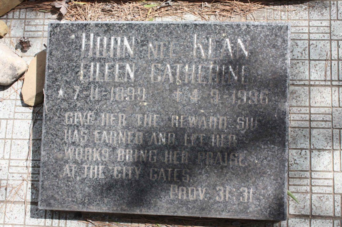 HORN Eileen Catherine nee KEAN 1899-1996